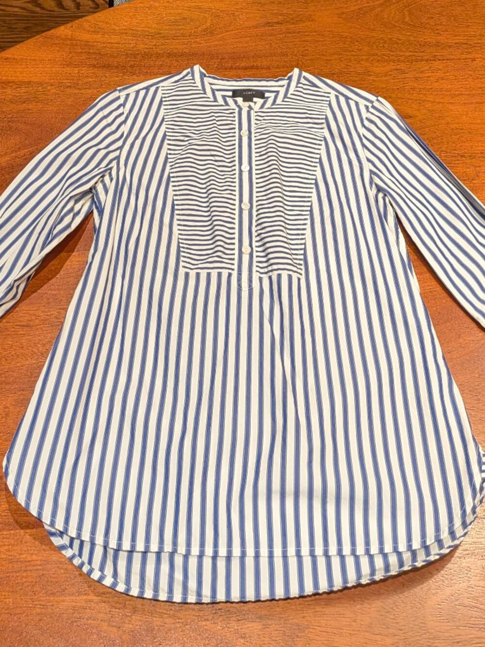 J. Crew striped popover shirt